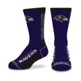 thumbnail image 1 of For Bare Feet NFL BALTIMORE RAVENS MVP Crew Sock Team Color Youth, 1 of 4