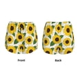 thumbnail image 5 of Xecao's Sunflowers for a double-layer running short for women, perfect for gym, tennis, and more, featuring a convenient pocket., 5 of 9