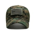thumbnail image 3 of American Flag Camouflage Sticker Embroidered Baseball Cap Net Hat Men Outdoor Velcro Cap, 3 of 6