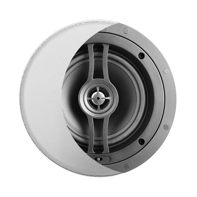 OSD Black 8" Performance Weather-Resistant Shallow Mount in-Ceiling Speaker, Pair BK-R82SM