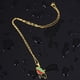 thumbnail image 4 of Collar colgante ligero y portátil Qarigey bandera de Paraguay joyería de moda oro, 4 of 6