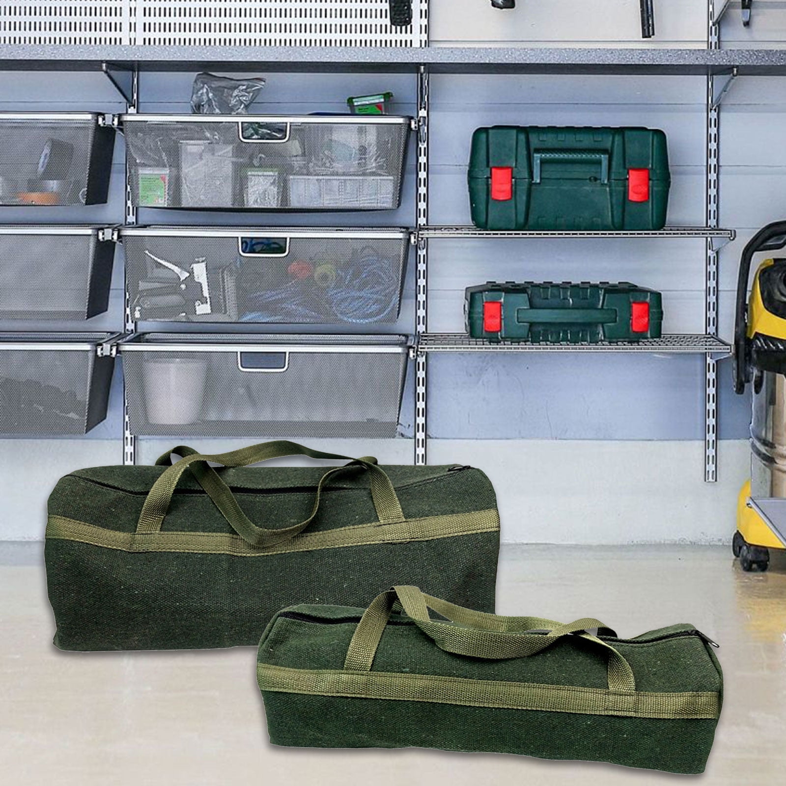 BELOWSYALER Tool Storage Bag Heavy Duty Tool Bag with Handle Large Capacity Tool Organizers Hand Tool Storage Carry Bag