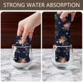 thumbnail image 4 of 2 Pcs Pioneer Flower Floral Print Pattern Kitchen Towels, Funny Microfiber Dish Towel Set, 18" X 26" Tea Towels, 4 of 6