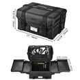 thumbnail image 2 of Byootique 1680D Nylon Makeup Bag Handbag Carry Train Case Pockets Travel Cosmetic Organizer, 2 of 11