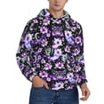 thumbnail image 2 of Fotbe Men's Hoodie with Pink purple rainbow flower butterfly Pattern - Kangaroo Pocket Pullover Hooded Sweatshirt, Perfect for Daily Wear, Travel, and Home-X-Large, 2 of 7