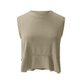 thumbnail image 4 of Stichou Women's Workout Back Open Tops 2026 Summer Fashion Tank Top Movement Womens Athletic Shirts Gym Khaki L, 4 of 7
