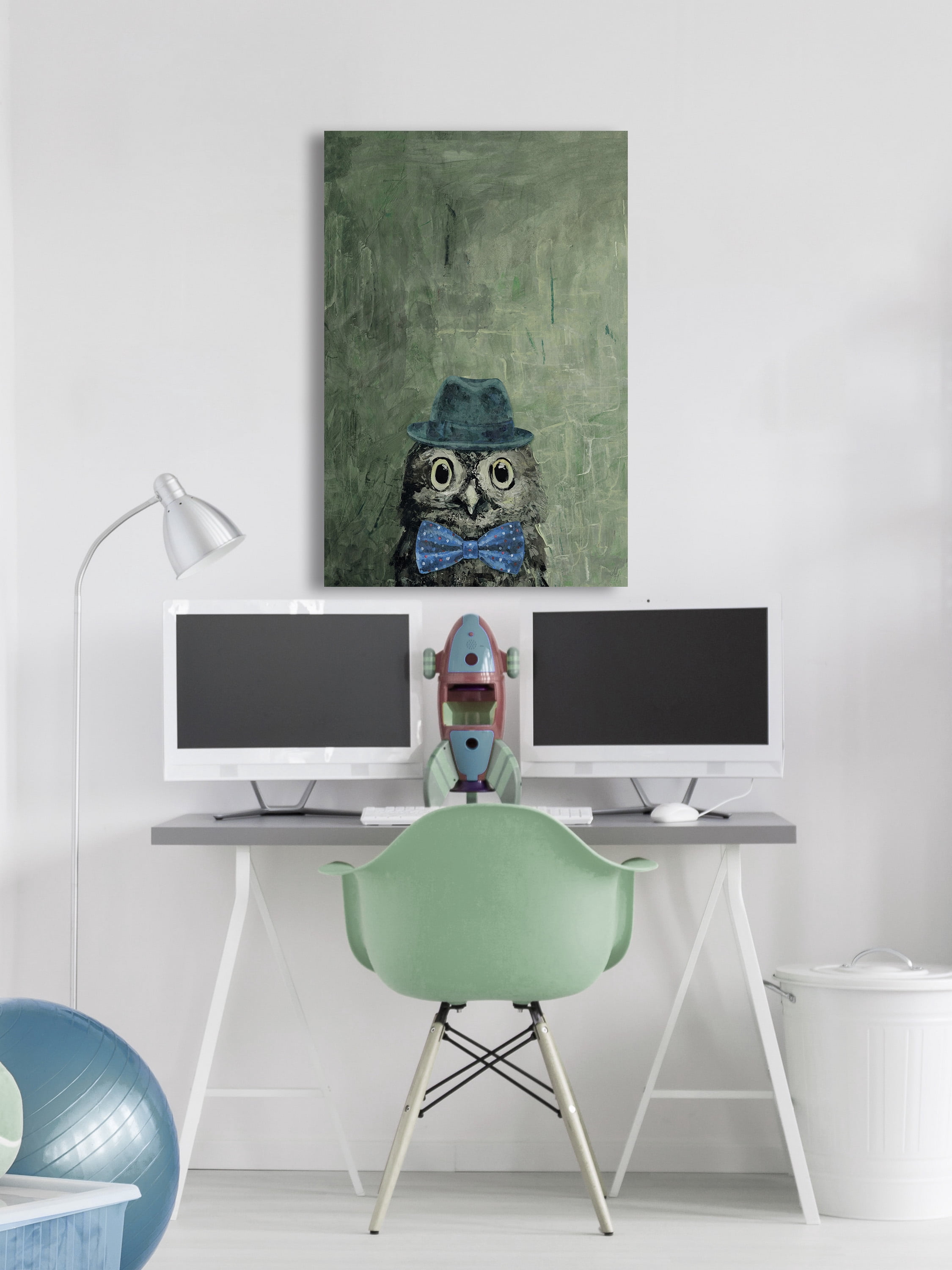 Marmont Hill Mister Owly Canvas Wall Art