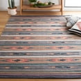 thumbnail image 2 of SAFAVIEH Cotton Kilim Kilim Southwestern Cotton Area Rug, Grey/Olive, 4' x 6', 2 of 11