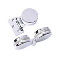 thumbnail image 3 of 2 pieces of glass door hinges, suitable for 5-8mm thick glass, mirror finish surface treatment, 3 of 3