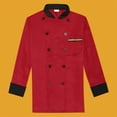 thumbnail image 1 of Ropa de trabajo de chef de manga corta de verano para pastelería fina, tienda de fideos, ropa de chef para hombres y mujeres, ropa de trabajo de cocina de manga larga transpirable, 1 of 5