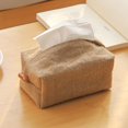 thumbnail image 2 of Caja de pañuelos sencilla, multifuncional, impermeable, Retro, plegable, estilo japonés, servilleta, decoración del hogar, 2 of 5