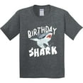 thumbnail image 3 of Inktastic Birthday Shark Youth T-Shirt, 3 of 5