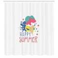 thumbnail image 3 of Ambesonne Hello Summer Shower Curtain, Ice Cream Doodle, 69"Wx84"L, Multicolor, 3 of 3