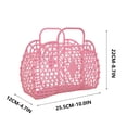 thumbnail image 4 of XWSHYW Cestas Cesta de Playa Portátil de Plástico con Forma de Diamante Cesta para Artículos Diversos Cesta de Almacenamiento para El Baño Cesta Blanda para Ensamblar, 4 of 6