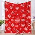 thumbnail image 4 of kladzum Christmas Decorations Series Throw Blanket, Flannel Warm Cover Blankets Cozy Microfiber Winter Shawl Blanket, Bed, Sofa, Chair, Travel, Christmas Blanket Holiday Gifts for Women 51x39, 4 of 5