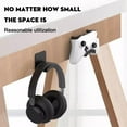 thumbnail image 4 of Universal Headphone Holder with Strong Adhesive Tape, Premium Headset Holder, Wall Mount, TPU, Headphone Hook, Multifunctional Earphone Hanger for Desk, Wall, 4 of 8