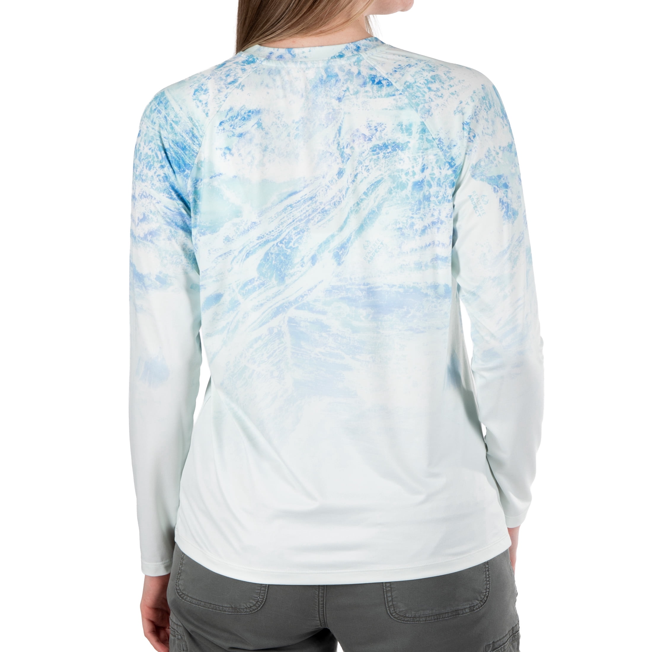 Realtre Ladies Crop Tee, Skylight Ombre, 2XL
