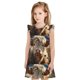 thumbnail image 1 of Balery Adorable Flower Field Cow Camisón de princesa para niñas, pijama de algodón con mangas abullonadas, suave y bonito.-Large, 1 of 6