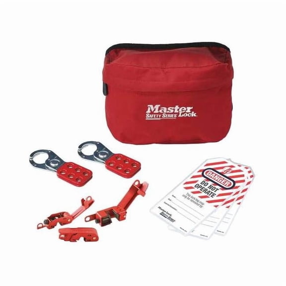 Master Lock Electrical Lockout Kit,Red,Cloth Case S1010EBAS