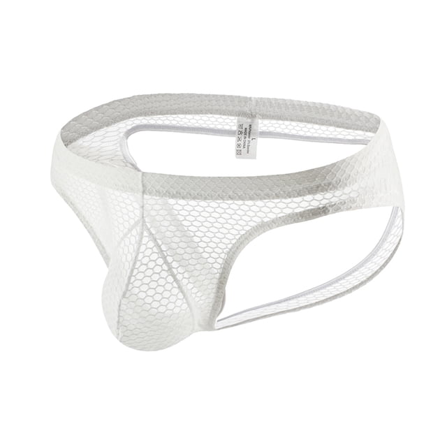Prolriy sous-Vêtements pour Hommes String en Maille Respirant sous-Vêtements pour Hommes Blanc G