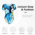 thumbnail image 5 of Lsque Bluey Women's Crew Neck Short Sleeve Bodysuit Basic T Shirts Tops Onesie Adult Cute Pajama-XX-Large, 5 of 8