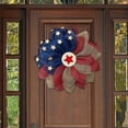 thumbnail image 3 of Huge Memorial Day savings kladzum Independence Day Wreath Patriot Wreath American Flag Red White Blue Star Decoration Wreath Door Hanging 4Th of July Garland Party Supplies on Clearance, 3 of 6