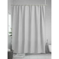 thumbnail image 5 of Fsddascl Grey Shower Curtain Set - Extra Long 72" x 96" Bathtub Curtain with 12 Hooks, Vintage Leather Patterned Texture Solid Modern Waterproof Fabric Stall Shower Curtains for Bathroom/Bathtub, 5 of 6
