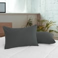 thumbnail image 3 of PiccoCasa 2 Packs MicrofiberPillowcases Zipper Closure, Standard Grey, 3 of 7