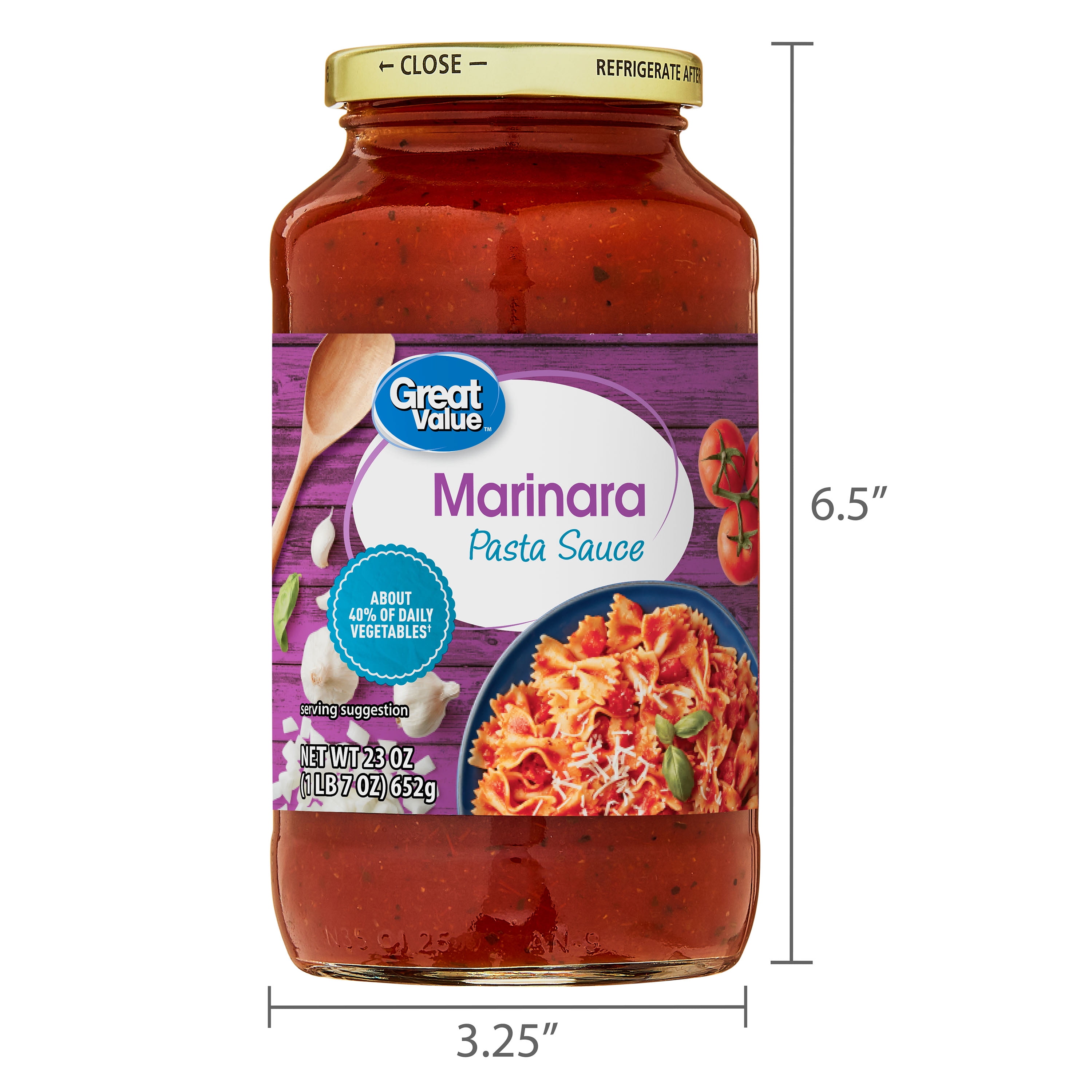 Great Value Marinara Pasta Sauce, 23 oz