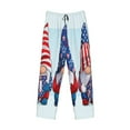 thumbnail image 4 of Balery Men'S Cute Gnomes In Usa1 Pants,Sleepwear Pants,Pajama Pants,Pj Bottoms Drawstring And Pockets-Small, 4 of 9