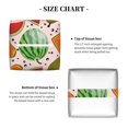 thumbnail image 6 of Tissue Box Cover, fruit pattern Leather Tissue Box Holder - Tissue Case Facial Paper Organizer for Bathroom, Vanity Countertop, Tabletop, Car, Night Stands, 6 of 7