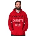 thumbnail image 3 of Christmas Come On In Chimney Open Men's Big & Tall Graphic Hoodie Brisco Brands 5X, 3 of 4