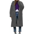 thumbnail image 2 of LOVZFMLL Vestes pour Femmes Manteau à Manches Longues en Cheveux d'Agneau Col Chaud, 2 of 7