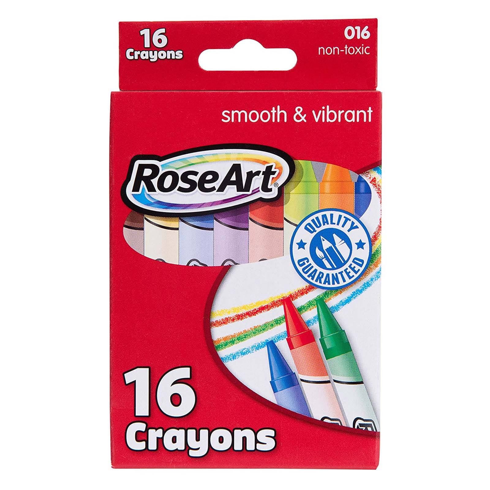 Rose Art 16 Count Smooth And Vibrant Crayons