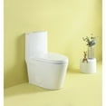 thumbnail image 6 of Holaki 15 5/8 Inch 1.1/1.6 GPF Dual Flush 1-Piece Elongated Toilet with Soft-Close Seat - Gloss White, 6 of 9