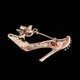 thumbnail image 4 of Broches de moda Zapatos de tacones altos de cristal Broche - Oro, Zulema Broche de diamantes de imitación para mujer, 4 of 7