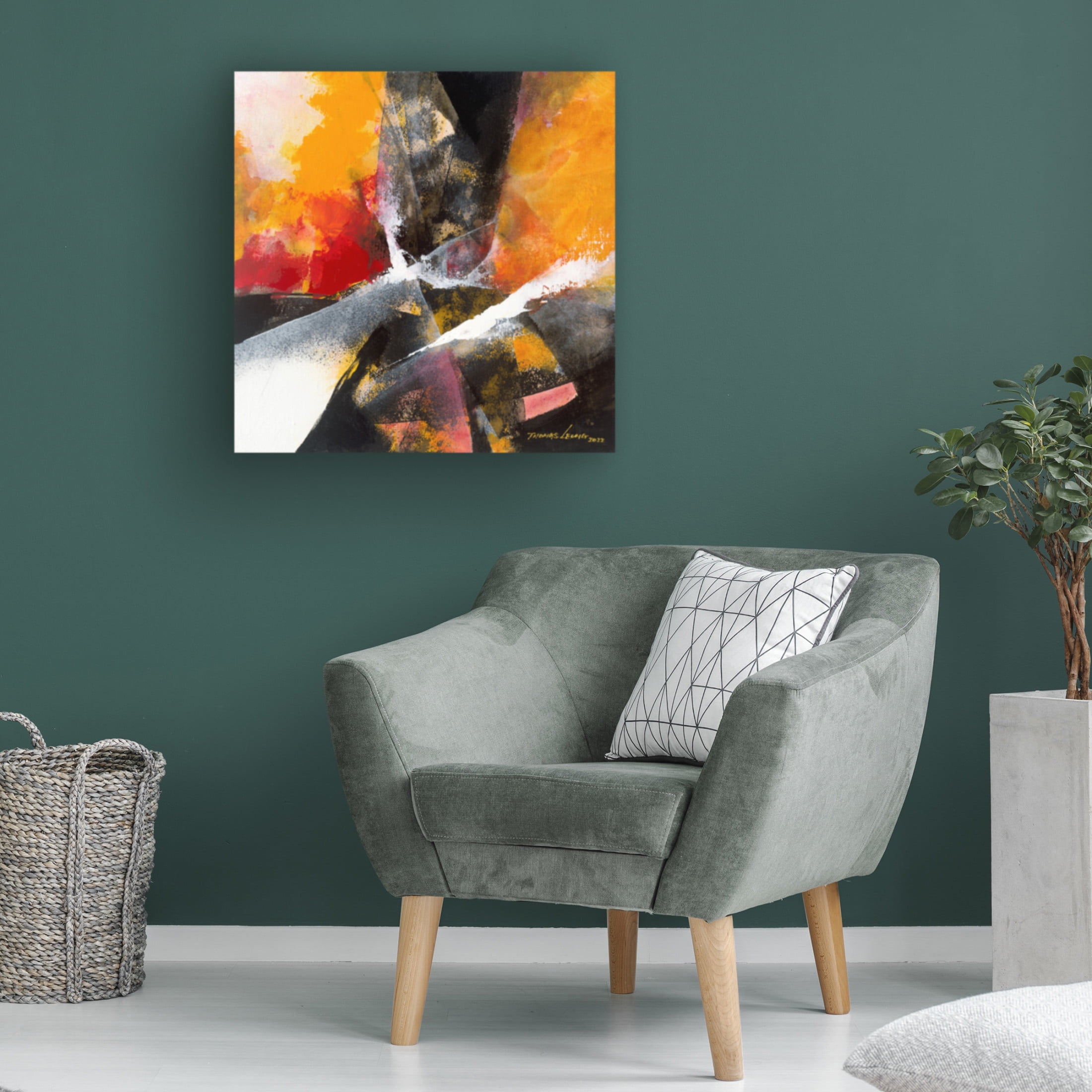 Canvas Wall Art - Thomas Leung 'Amazing 2' Wall Art for Living Room, Bedroom, or Office Décor by Trademark Fine Art - 14 x 14 Inches