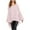 Pink, variant on under $5 JINMGG Fall Long Sleeve Shirts for Women, Womens Summer Fall Tops 2026 Womens Casual Solid Color Irregular Pullover Round Neck Long Sleeve Lantern Tops