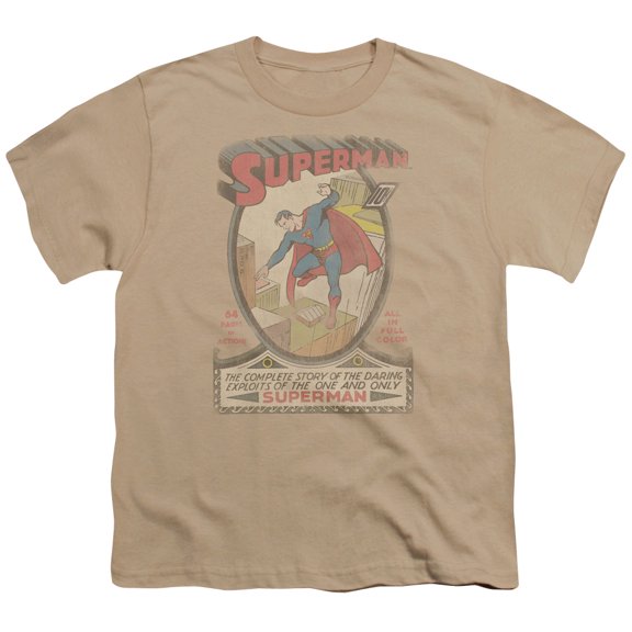 Dc - Superman 1 Distressed - Youth Short Sleeve Shirt - Medium