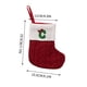 thumbnail image 3 of Calcetines navideños rojos de punto con letras bordadas | Calcetines navideños personalizados para regalar | Calcetines decorativos festivos para la repisa de la chimenea, 3 of 4