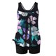 thumbnail image 4 of Trajes de baño tankini para mujer Trajes de baño de dos piezas con espalda de tiras y estampado conservador para mujer Traje de baño de dos piezas para mujer, 4 of 5