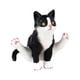 thumbnail image 2 of Figura de Gato Sunnimix Juguetes de Gato de Simulación Decoración Pas Negro, 2 of 8