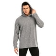 thumbnail image 4 of Gym Workout Long Sleeve Hoodies for Men Quick Dry Breathable Hooded Sweatshirts, 4 of 6