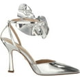 thumbnail image 6 of Sam Edelman Halie Soft Silver Pointed Toe Stiletto Heeled Bow Detailed Pumps (Soft Silver, 9.5), 6 of 6