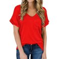 thumbnail image 1 of T-shirt à Manches Courtes et Col Rond pour Femmes, 1 of 3
