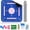Mjd-02-blue, variant on American Mahjong Mat Set, 32.4”x32.4” Non-Slip Waterproof Mahjong Table Mat with Storage Bag, Dice, Wind Marker, Rules Cards & Scoring Chips, Noise Reducing Travel Mahjong Accessories