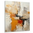 thumbnail image 2 of Designart "Yellow Black Abstract Fractal Expressions" Fractals Metal Art Living Room, 2 of 5