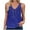 Blue, variant on Tank Tops for Women under $5 Sleeveless Floral Printed V Neck T-shirt Green L