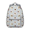 thumbnail image 1 of Coop Cluck Chicken Backpack for Student Cute Cartoon Hen Egg Chick Print Rustic Farm Animal Pattern Bookbag for Student, 1 of 6