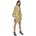 thumbnail image 3 of Moomaya Printed Robe&nbsp;For Women Dressing&nbsp;Gown&nbsp;Short Cotton Summer Bathrobe, 3 of 6